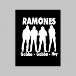 Ramones  čierna hrubá mikina na zips s kapucou stiahnuteľnou šnúrkami